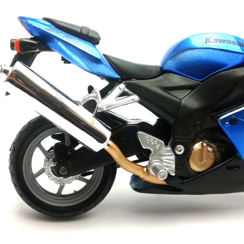 Kawasaki Ninja zx-10r azul escala 1:18 moto modelo de Bburago